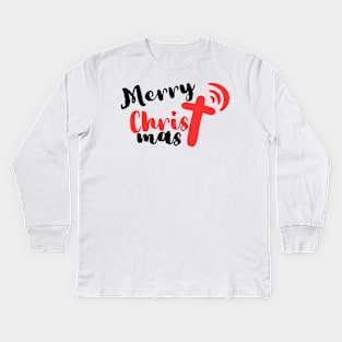 Merry Christmas Kids Long Sleeve T-Shirt